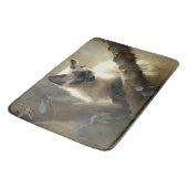 Curious Climber Siamese Kitten Badematte (Schrägansicht)