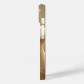 Curious Duck with Pink Hearts Phone Case - Adorabl (Rückseite / Links)