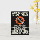 Curious Enough To Take It Apart Skilled Enough To  Karte (Gelbe Blume)