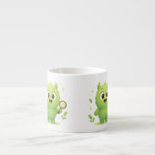 Curious Explorer Monster Kids Mug Espressotasse (Vorderseite)