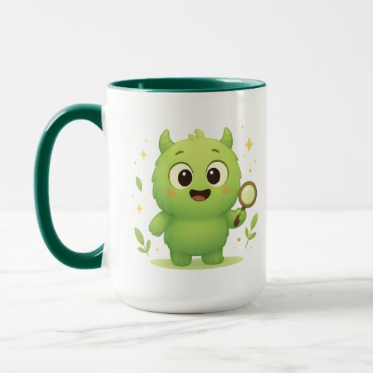 Curious Explorer Monster Kids Mug Tasse (Links)