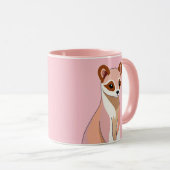 Curious Ferret Pastellfarben Tasse (VorderseiteRechts)