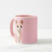 Curious Ferret Pastellfarben Tasse (Vorderseite Links)