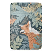 Curious Fox Fern Blätter William Morris Inspiriert Badematte (Vorderseite Vertikal)