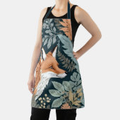 Curious Fox Fern Blätter William Morris Inspiriert Schürze (InSitu)