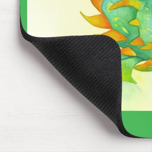 Curious Green Dragon Mouse Pad Mousepad (Ecke)