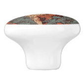 Curious Hare William Morris Inspired Floral Keramikknauf (Seitenansicht)