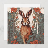Curious Hare William Morris Inspirierte floral (Vorne/Hinten)