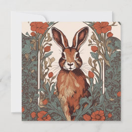 Curious Hare William Morris Inspirierte floral