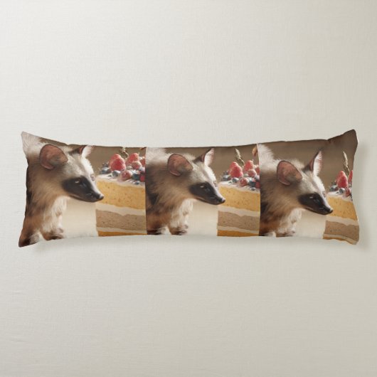 Curious Hyena & Layer Cake Body Pillow Seitenschläferkissen (Vorderseite)