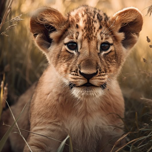 Curious Little Lion Cub Jigsaw Puzzle