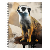 Curious Meerkat | Notebook Journal Notizblock (Vorderseite)