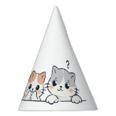 Curious Paws - Cute Cats Friends Peeking Partyhütchen (Rechts)