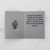 Curious Perch Black Hooded Crow Karte (Innenseite)