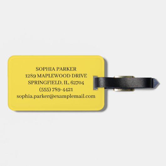 Curious Pig Gepäckanhänger (Rückseite horizontal)