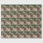 Curious Prairie Dog Wrapping Paper Geschenkpapier (Flach)