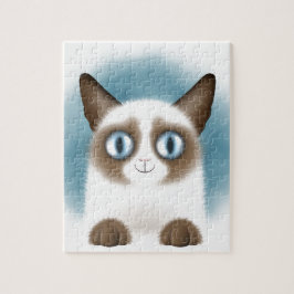 Curious Siamese Kitten Puzzle
