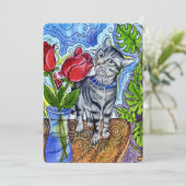 Curious Spirit Feiertagskarte (Stehend Vorderseite)