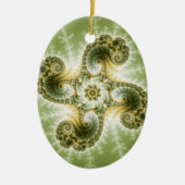 Curious Tentacles - Fraktal Art Keramik Ornament (Vorne)