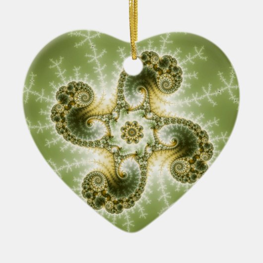 Curious Tentacles - Fraktal Art Keramik Ornament (Vorne)