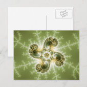Curious Tentacles - Fraktal Art Postkarte (Vorne/Hinten)