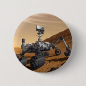 Curiousity Mars-Vagabund, planetarischer Button (Vorderseite)