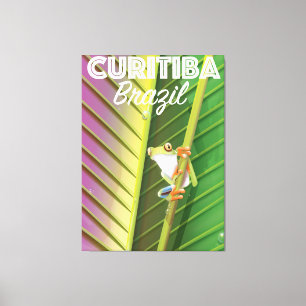 Curitiba, Brasilien Reiseplakat Leinwanddruck
