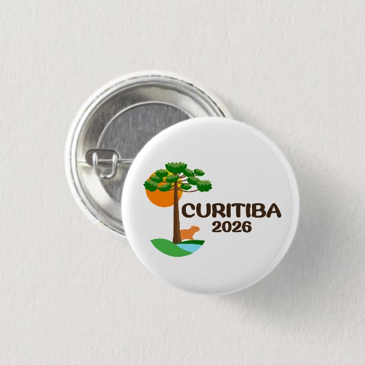 Curitiba Brazil 2026 International Convention Pin Button (Vorne & Hinten)