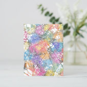 Curitiba Brazil City Map Postkarte (Stehend Vorderseite)