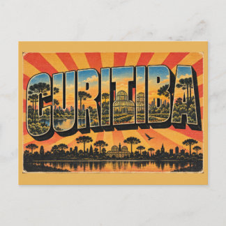 Curitiba PR Grüne Stadt Stadtwald Kunst Postkarte
