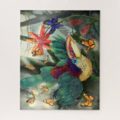 Curl Crested Aracari Toucan Puzzle (Vertikal)
