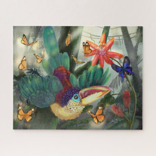 Curl Crested Aracari Toucan Puzzle
