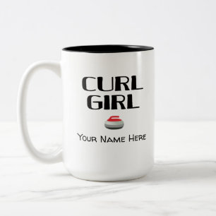 Curl Girl Curling-Tasse Zweifarbige Tasse