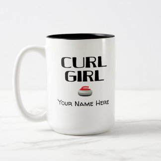 Curl Girl Curling-Tasse Zweifarbige Tasse