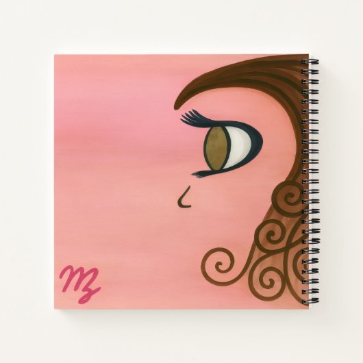 Curl Girl leftie Notebook Notizblock (Rückseite)