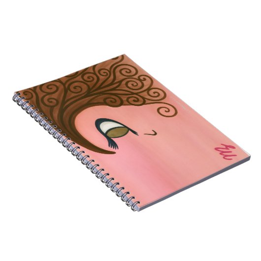 Curl Girl Normalnotebook Notizblock (Rechte Seite)