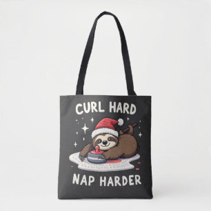 Curl Hard Nickerchen Harder Curling Sport Sloth Xm Tasche
