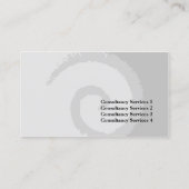 Curl Lila Business Card Visitenkarte (Rückseite)