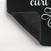 Curl Power Schwarz-Weiß-Haar-Maus-Pad Mousepad (Ecke)