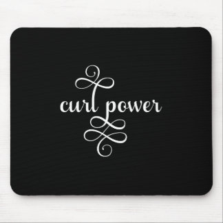Curl Power Schwarz-Weiß-Haar-Maus-Pad Mousepad
