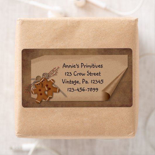 Curl Tag Gingerbrot Men Label (Insitu)