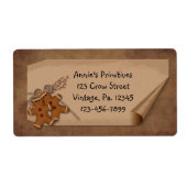 Curl Tag Gingerbrot Men Label (Vorne)