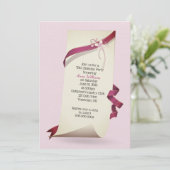 Curled Paper 70. Geburtstag laden Einladung (Stehend Vorderseite)