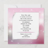 Curled Paper on Bokeh Stars Einladung (Vorderseite)