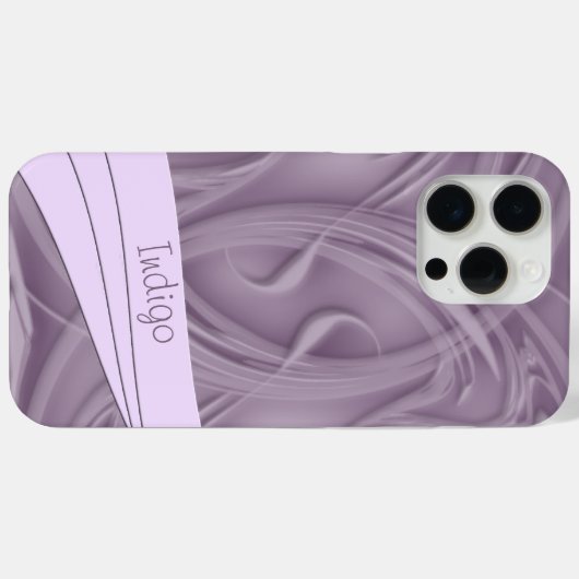 Curlen über Lila Kunstwerke Case-Mate iPhone Hülle (Rückseite (Horizontal))