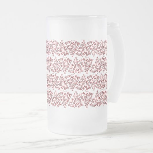 Curleque Weihnachtsbaum Mattglas Bierglas (VorderseiteRechts)