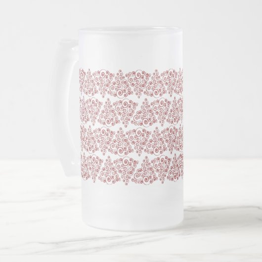 Curleque Weihnachtsbaum Mattglas Bierglas (Vorderseite Links)