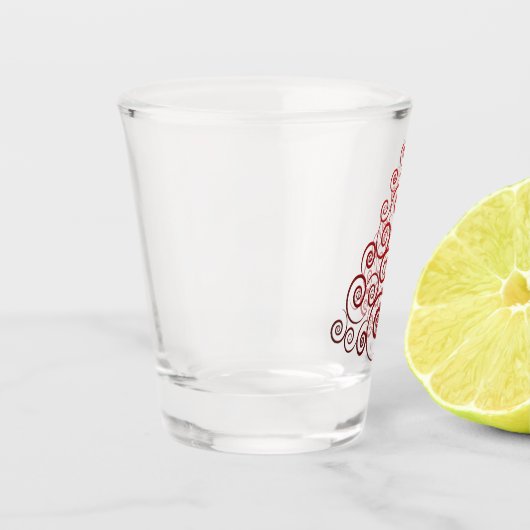 Curleque Weihnachtsbaum Schnapsglas (Links)