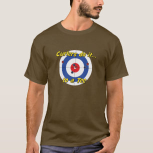 "Curlers tun es mit einem T-Shirt" T - Shirt - (Bl