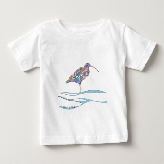 Curlew - modern baby t-shirt (Vorderseite)